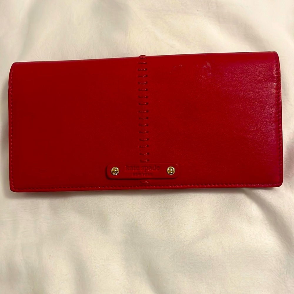 Kate spade red wallet